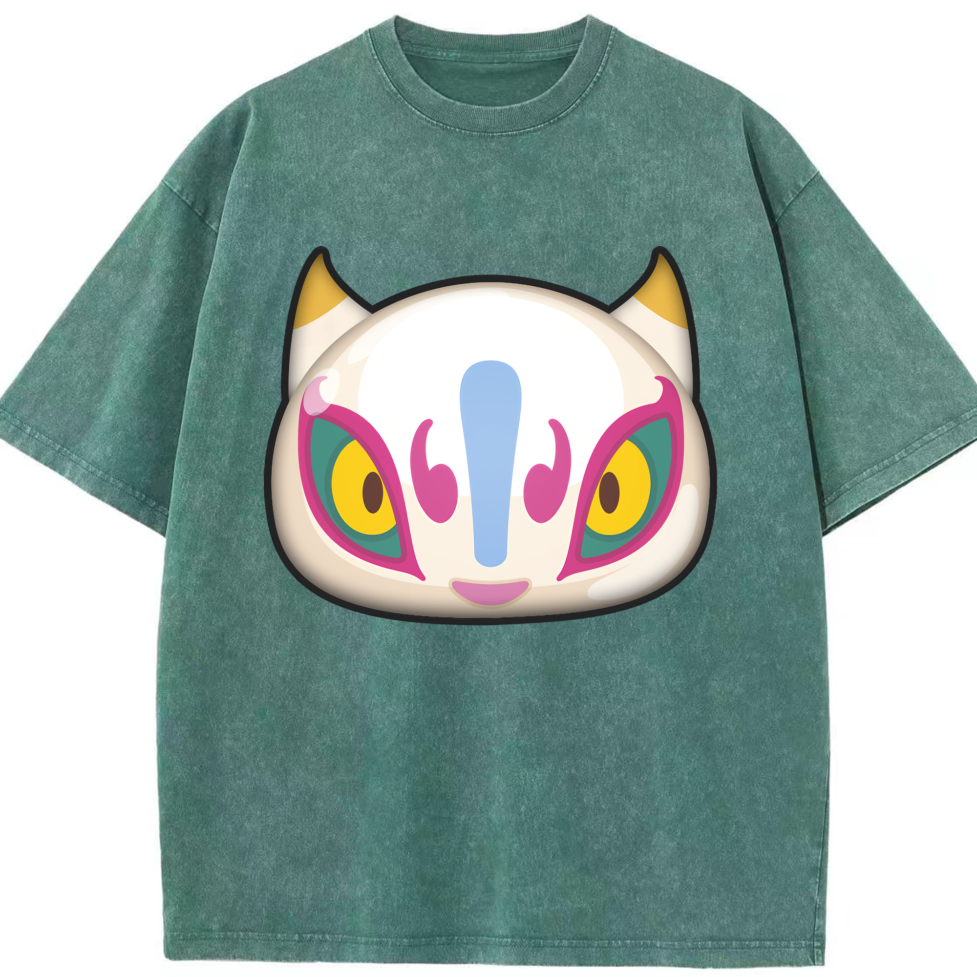 （画像用） 妖怪ウォッチ Yo-kai Watch 綿100% ヴィンテージ風 半袖Tシャツ（フロントプリント）